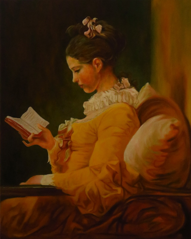La Liseuse (naar Jean-Honoré Fragonard)