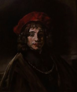 Titus zoon van Rembrandt (naar Rembrandt)